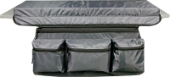 Накладка-сумка на лодочную лавку (банку) серая 100 см